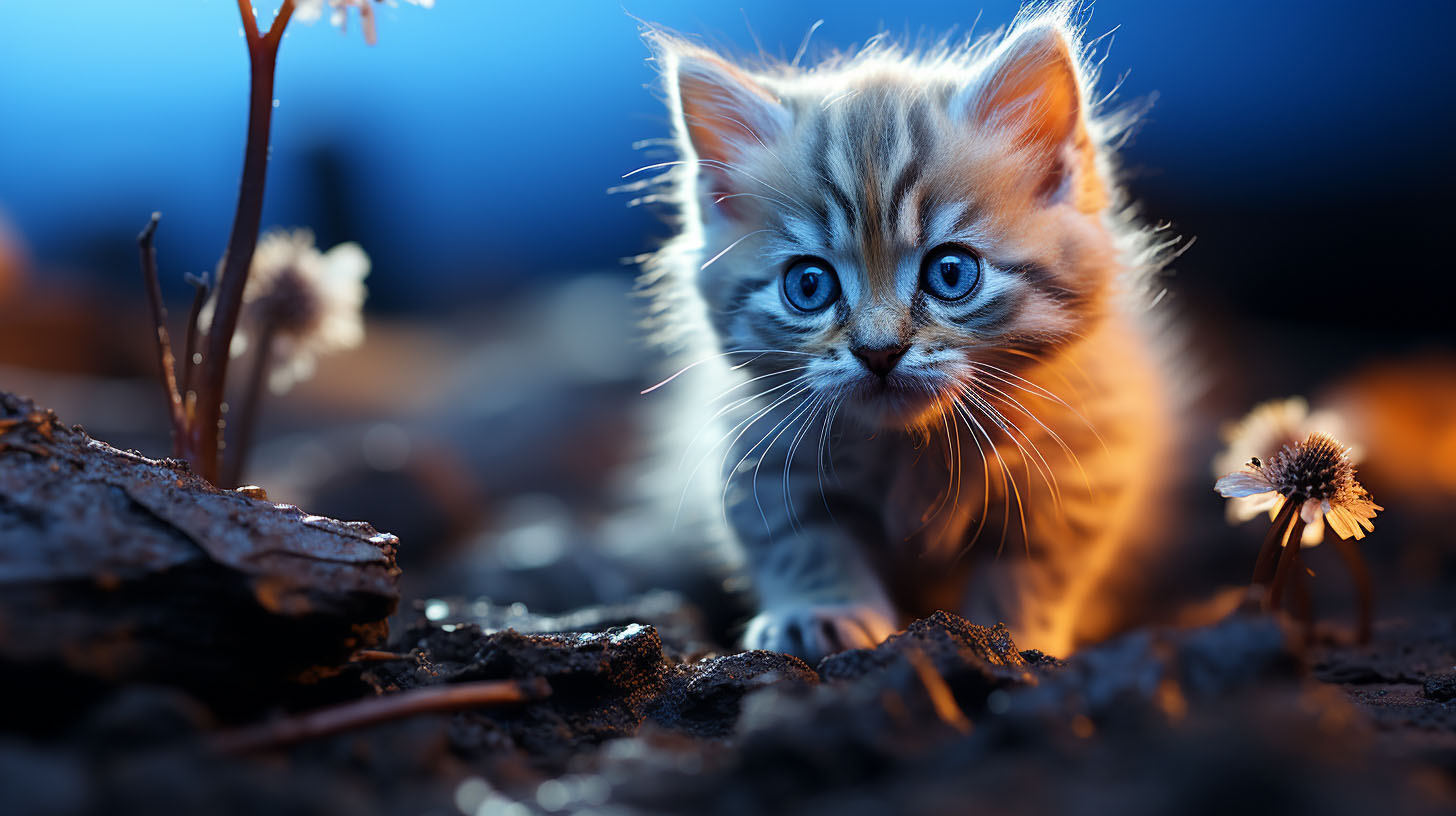 a-close-up-shot-of-a-cat-kitten